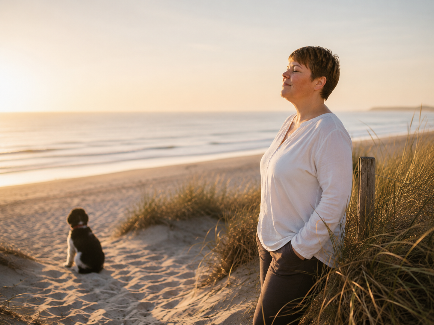 Nadine am Strand